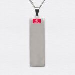 Long Rectangle Stainless Necklace Thumbnail