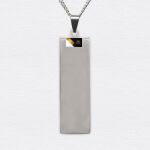 Long Rectangle Stainless Necklace Thumbnail