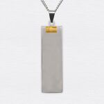 Long Rectangle Stainless Necklace Thumbnail