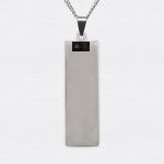 Long Rectangle Stainless Necklace Thumbnail