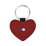 Engraving Leather Heart Keychain Thumbnail