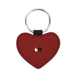 Engraving Leather Heart Keychain Thumbnail