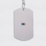 Engraving Dog Tag Stainless Keychain Thumbnail