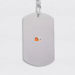 Engraving Dog Tag Stainless Keychain Thumbnail