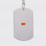 Engraving Dog Tag Stainless Keychain Thumbnail