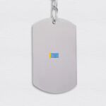 Engraving Dog Tag Stainless Keychain Thumbnail