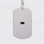 Engraving Dog Tag Stainless Keychain Thumbnail