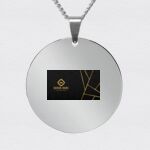Engraving Round Stainless Necklace Thumbnail
