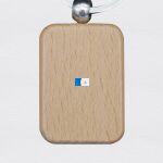 Engraving Rectangle Wooden Keychain Thumbnail