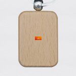 Engraving Rectangle Wooden Keychain Thumbnail