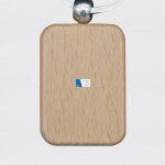 Engraving Rectangle Wooden Keychain Thumbnail