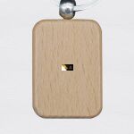 Engraving Rectangle Wooden Keychain Thumbnail