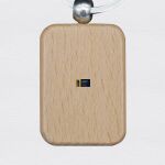 Engraving Rectangle Wooden Keychain Thumbnail