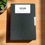 Leather Cover Planner with Silver Tag Thumbnail