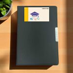 Leather Cover Planner with Silver Tag Thumbnail