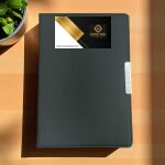 Leather Cover Planner with Silver Tag Thumbnail