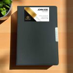 Leather Cover Planner with Silver Tag Thumbnail