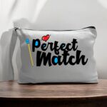 Canvas Pouch with Handle and Zipper Thumbnail