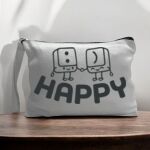 Canvas Pouch with Handle and Zipper Thumbnail