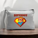 Canvas Pouch with Handle and Zipper Thumbnail