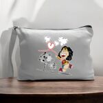 Canvas Pouch with Handle and Zipper Thumbnail