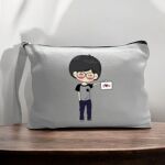 Canvas Pouch with Handle and Zipper Thumbnail