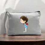 Canvas Pouch with Handle and Zipper Thumbnail