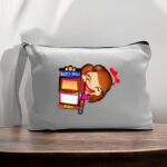 Canvas Pouch with Handle and Zipper Thumbnail