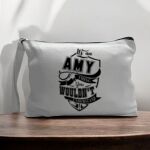 Canvas Pouch with Handle and Zipper Thumbnail