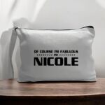 Canvas Pouch with Handle and Zipper Thumbnail