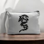Canvas Pouch with Handle and Zipper Thumbnail