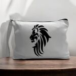 Canvas Pouch with Handle and Zipper Thumbnail