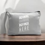 Canvas Pouch with Handle and Zipper Thumbnail
