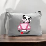 Canvas Pouch with Handle and Zipper Thumbnail
