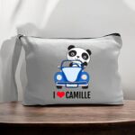Canvas Pouch with Handle and Zipper Thumbnail