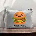 Canvas Pouch with Handle and Zipper Thumbnail