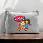 Canvas Pouch with Handle and Zipper Thumbnail