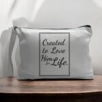 Canvas Pouch with Handle and Zipper Thumbnail