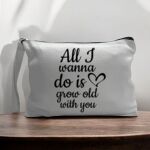 Canvas Pouch with Handle and Zipper Thumbnail