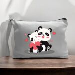 Canvas Pouch with Handle and Zipper Thumbnail