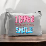 Canvas Pouch with Handle and Zipper Thumbnail