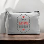 Canvas Pouch with Handle and Zipper Thumbnail