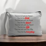 Canvas Pouch with Handle and Zipper Thumbnail