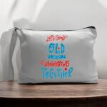 Canvas Pouch with Handle and Zipper Thumbnail