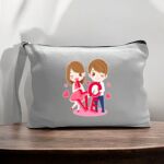 Canvas Pouch with Handle and Zipper Thumbnail