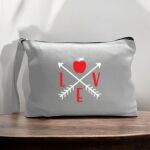 Canvas Pouch with Handle and Zipper Thumbnail
