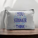 Canvas Pouch with Handle and Zipper Thumbnail