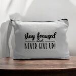 Canvas Pouch with Handle and Zipper Thumbnail
