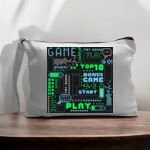 Canvas Pouch with Handle and Zipper Thumbnail
