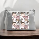 Canvas Pouch with Handle and Zipper Thumbnail
